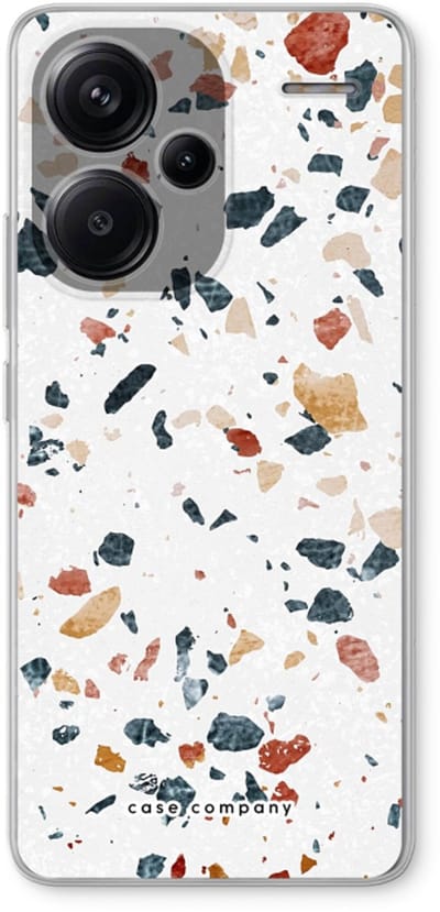 Case Company® - Hoesje geschikt voor Xiaomi Redmi Note 13 Pro plus hoesje - Terrazzo N°4 - Soft Cover Telefoonhoesje - Bescherming aan alle Kanten en Schermrand