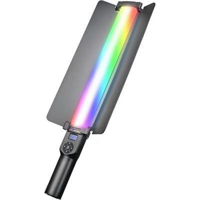 Handheld RGB Lichtbuis LED Videolicht Staaf 30W Lichtstaaf met Barndoor 2700K-8500K Dimbaar 20 EU Plug