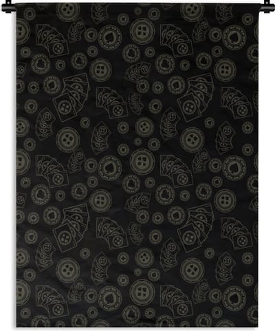 Wandkleed - Wanddoek - Poker - Speelkaarten - Gokken - Patroon - 150x200 cm - Wandtapijt