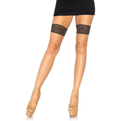 Diamant Netcollant met Bloemenpatronen Dames Leg Avenue