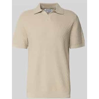 Poloshirt met polokraag en V-hals