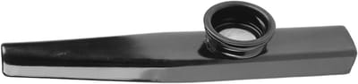 Metalen Kazoo - Mondinstrument - Muziek Maken - Lichtgewicht Aluminium - 12 x 2 x 2 cm - Zwart