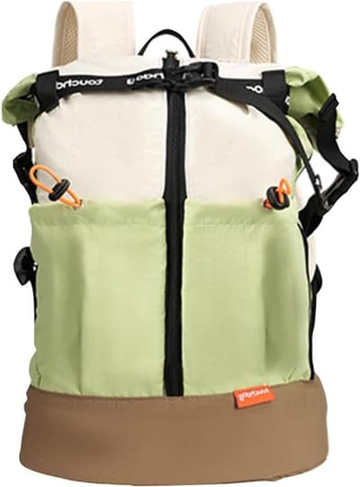 Reistas Huisdieren - Draagbare Tas - Reizen en Vervoer - Waterdicht Ademend - 46 cm Hoog - Groen