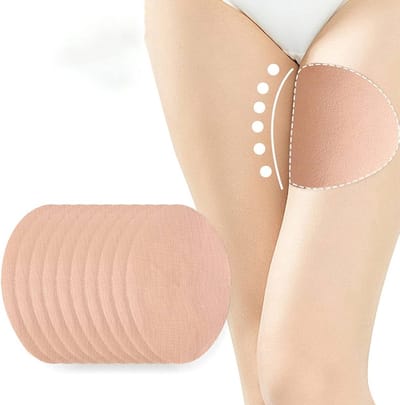 10 Dijbeenbanden - 12*18 cm - Beschermende Dijbeenpads - Anti-schuurtapes - Onzichtbare Dijbeenpads - Waterdicht en Zweetbestendig - Beige