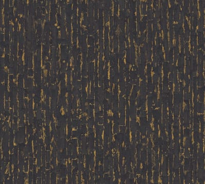 RUW BETONSTRUCTUUR BEHANG | Industrieel - goud zwart - A.S. Création Metropolitan Stories Hot Spots