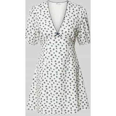 Mini-jurk met V-hals