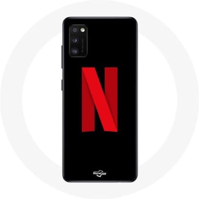 Coque - Netflix - Galaxy A41 - Souple - Protection - Logo rouge sur fond noir noir