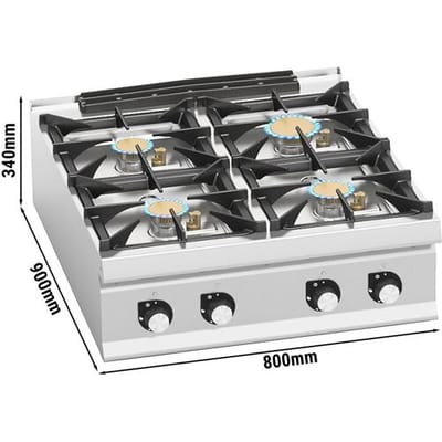 GGM Gastro Gasherd - mit 4 Brennern - 28 kW