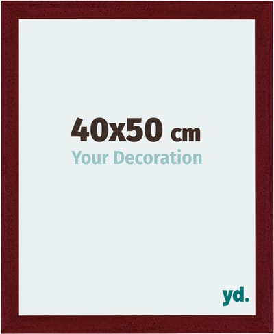 Your Decoration - Fotolijst 40x50 cm - MDF - Wijnrood Geveegd - Mura