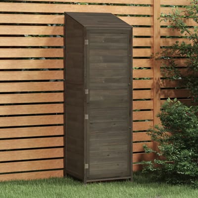 vidaXL - Tuinschuur - 55x52x174,5 - cm - massief - vurenhout - antracietkleurig