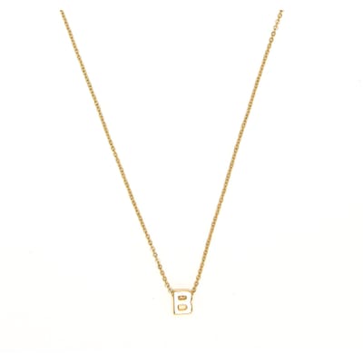 Luxenter Ketting met 18-karaats geelgouden afwerking - Alphabet