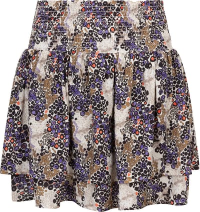 Indian Blue Jeans Meisjes rok luipaard ruffel - Sesame