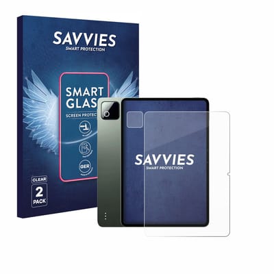 2 Stuks Savvies Screenprotector - geschikt voor Xiaomi Pad 8 Pro (Voor+Camera) - beschermfolie glas transparant