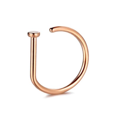 fake neuspiercing - Rose gold- nep piercing - fake septum - nep neusring - nep neuspiercing - Jewelegance