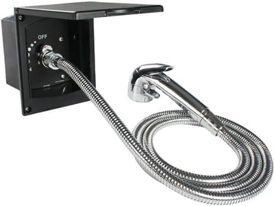 Externe Douchepunt Water Outlet Set met Trigger Douchekop voor Camper en Caravan