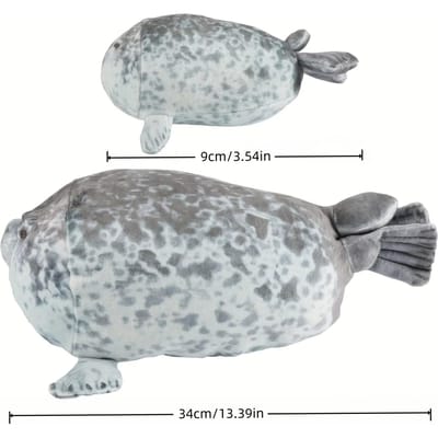 Kawaii Moeder en Zoon Zegel Vijfdelig Pluche Speelgoed Schattige Zeehondenwelp Voor Jongens en Meisjes Kerst Halloween Speelgoed Cadeaus Huisdecoratie white