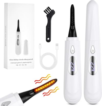 Draadloze Wimperkruller met 4 Temperatuurinstellingen en LED Display voor Perfecte Wimpers, Oplaadbaar en Geschikt voor Make-up Artists en Beginners