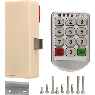 Elektronisch Kast Cijferslot Sleutelloos Wachtwoord Ladeslot Zinklegering voor Thuis Kantoor Garderobe white