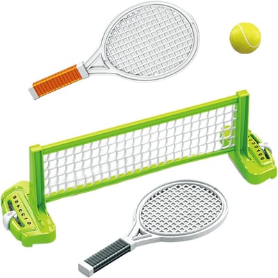 Tafeltennisset - set met net, rackets en ballen - draagbare sportuitrusting ter versterking van de banden tussen ouders en kinderen