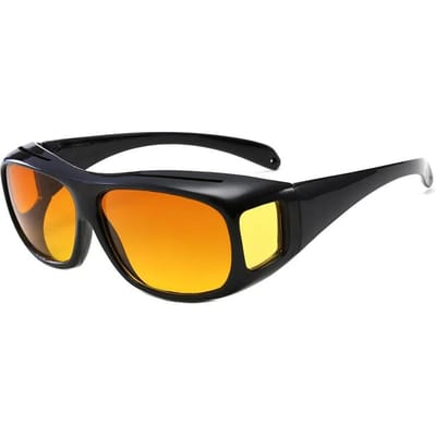 Nachtzicht zonnebril Auto nachtrijbril Bestuurdersbril Unisex zonnebril UV-bescherming zonnebrillen black
