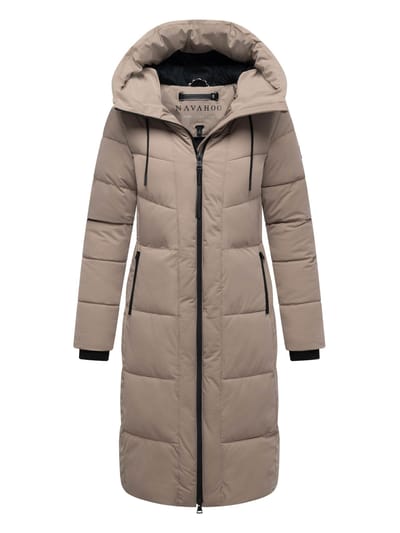 Navahoo dames wintermantel SCHOKOKUSS – elegant, warm & functioneel