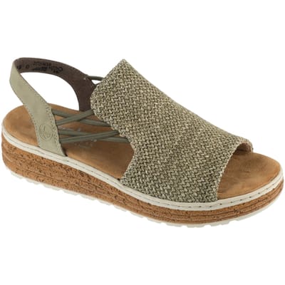 Santiago-sandalen met plateauzool en elastiek