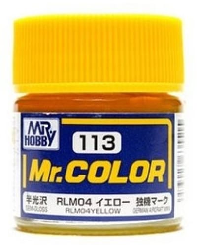 Gunze Mr. Hobby C-113 - Mr. Color 10 ml RLM04 Yellow - Lacquer Modelbouwverf