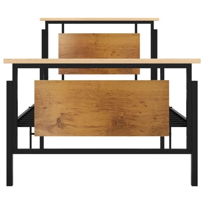 vidaXL - Bedframe - metaal - 100x200 - cm