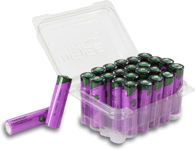 Lithium Batterijen - Ingeblikte Cellen - Industriële Toepassingen - 10 Jaar Opslagcapaciteit - AA Formaat - Wit