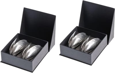 Mosselbestek 4-delig - Schelp bestek - Feestelijke diners - Geïnspireerd op schelpvorm - Zilver