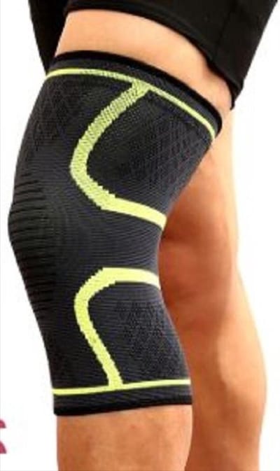 Comfortabele Kniebrace - Knieband - Ondersteuning - Sportbrace - Maat M - Geel