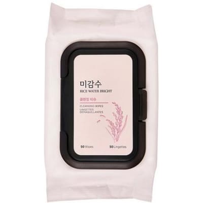 THE FACE SHOP Rice Water Bright Reinigingsdoekjes 50 Stuks #1ea