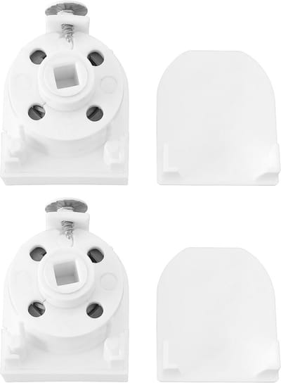 Gordijn Mechanisme - Rolgordijn Onderdelen - Raambekleding Repareren - Soepele Kettingaandrijving - 37x33mm - Wit