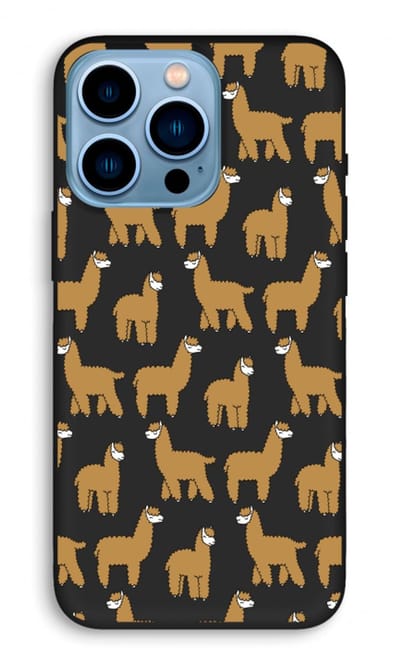 Case Company® - Hoesje geschikt voor iPhone 13 Pro hoesje - Alpacas - Biologisch Afbreekbaar Telefoonhoesje - Bescherming alle Kanten en Schermrand