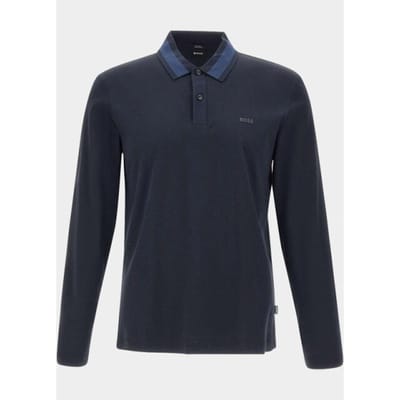 Hugo Boss Polo lange mouw h-pleins 200 10273705 01 50549257/405