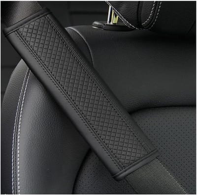 Gordelbeschermers Set - Schouderkussens - Comfortabel Rijden - Ademend Materiaal - Set van 2 - Zwart