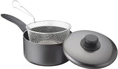 22 cm Chip Pan met Hittebestendige Handgrepen