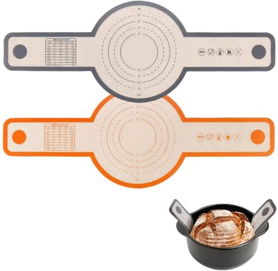 Dailygoods- Siliconen Bakmat Set - 2 Stuks - Hittebestendig - Anti-aanbak - Voedselveilige Siliconen - Perfect voor Brood bakken