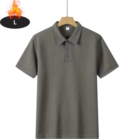 Livano Poloshirt Heren - T-Shirt Heren - Shirt - Overhemd - Polo Shirt - Grijs - L