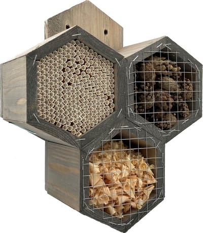 GARDEN SPIRIT Insectenhotel 11 x 27 x 33 cm. - Bijenhotel Honingraat