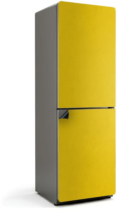 Wallfluent Magnetische Koelkastmat - Geel Koelkast Magneet Sticker - 60 cm x 180 cm - Geel Magnetische Koelkastmat - Koelkast Magneet Decoratie - Magneet Poster Voor Koelkast - Herbruikbare Magneetmat Koelkast
