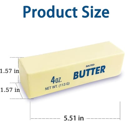 Boterreep Vormige Squishy Speelgoed, Langzame Terugslag Stressverlichtend Knijpspeelgoed, Zacht Angstverlichtend Sensorisch Speelgoed, Leuk Nieuwigheidscadeau one size beige