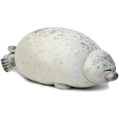 Boos Vlek Seal Kussen Dik 3D Nieuwigheid Zeeleeuw Pop Pluche Gevuld Speelgoed Baby Slaap Kussen Cadeaus voor Kinderen Meisjes 80cm