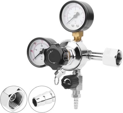 Store_8 - Adapter Vaatje Veiligheid Tank - CO2 Regulator - Voor Thuisbrouwers - W21.8 EU Plug - Koolzuurhoudend Water - Geschikt voor Bier en Fris...