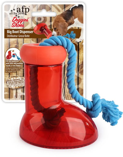 AFP Doggies' Shoes Big Boot Dispenser - Hondenspeelgoed - Intelligentie Speelgoed voor Honden - Maat L - Hondenspeeltje