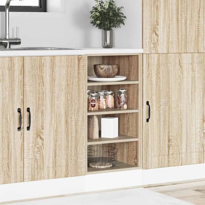 vidaXL - Onderkast - Riga - 40x44,5x81,5 - cm - bewerkt - hout - sonoma - eikenkleurig