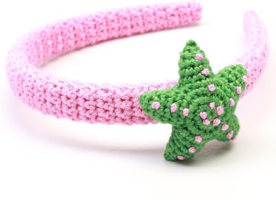Naturezoo Haarband Ster Roze/groen