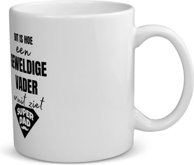 Akyol - dit is hoe een geweldige vader eruit ziet koffiemok - theemok - Vader - papa - vaderdag - cadeau - verjaardag - kado - 350 ML inhoud