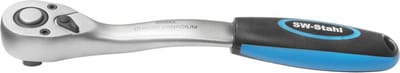 SW-Stahl 05990L omschakelbare ratel 1/2 inch I fijnvertand met 72 tanden I ergonomische ratel I steekslot I chroom-vanadiumstaal