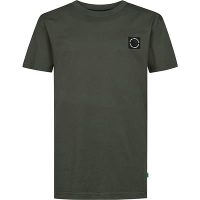 Petrol Industries - Jongens Relaxed katoenen T-shirt millpath - Grijs - Maat 104